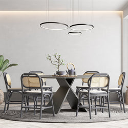 Nowoczesna lampa wisząca LED z funkcją zdalnego sterowania