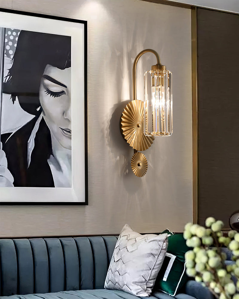 Klasyczna Lampa Ścienna w Kształcie Cylindra do Stylowych Wnętrz