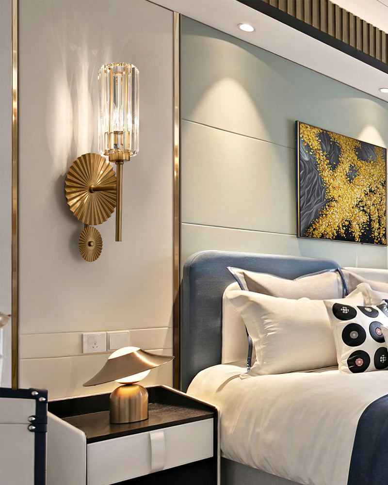 Klasyczna Lampa Ścienna w Kształcie Cylindra do Stylowych Wnętrz