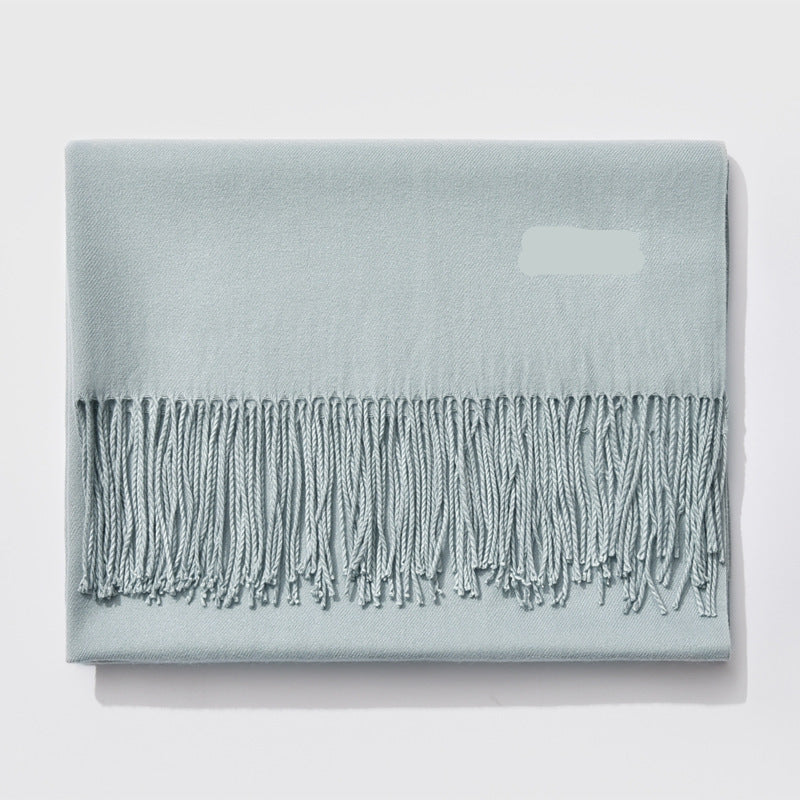 Ciepły Damski Szalik w Klasycznym Stylu – Elegancki Dodatek na Zimę 19