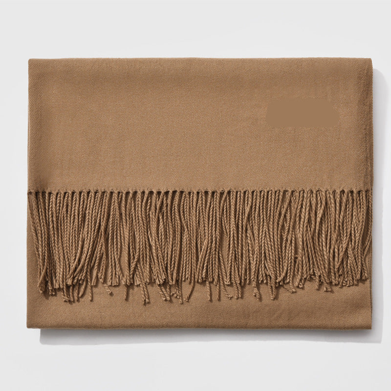 Ciepły Damski Szalik w Klasycznym Stylu – Elegancki Dodatek na Zimę 22