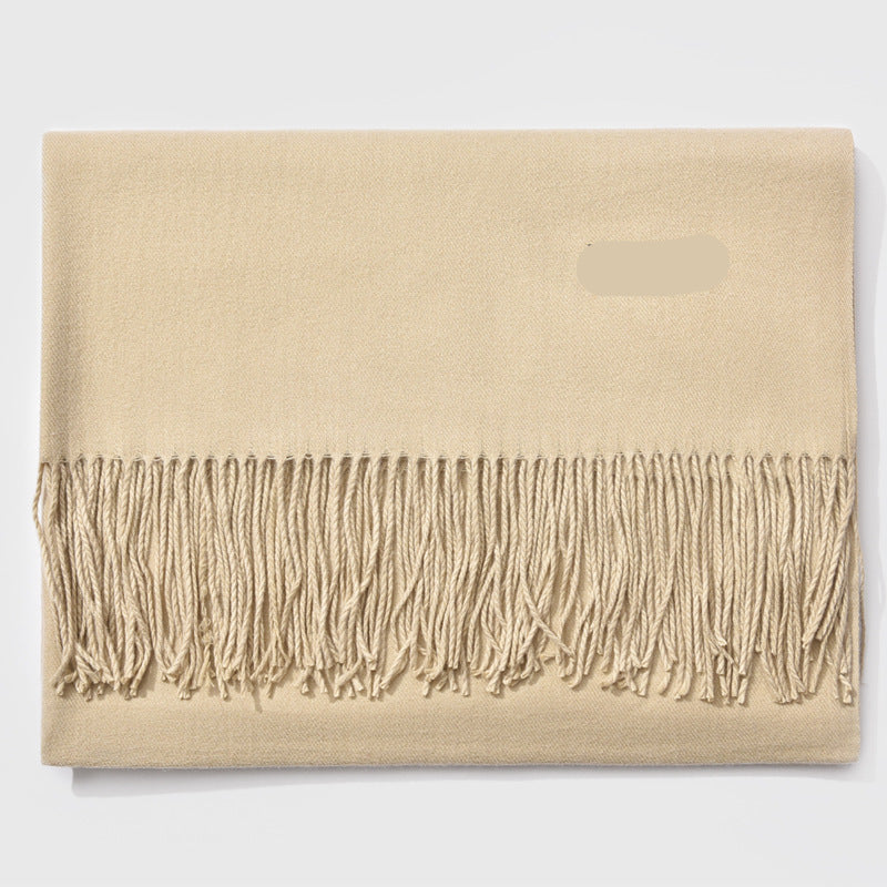 Ciepły Damski Szalik w Klasycznym Stylu – Elegancki Dodatek na Zimę 23