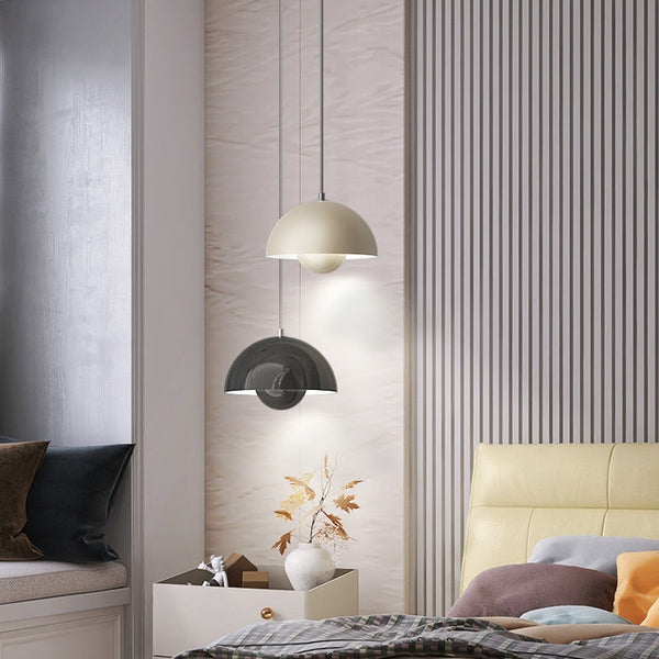 Nowoczesna Lampa Wisząca z Roślinnym Akcentem i Efektem Aurory