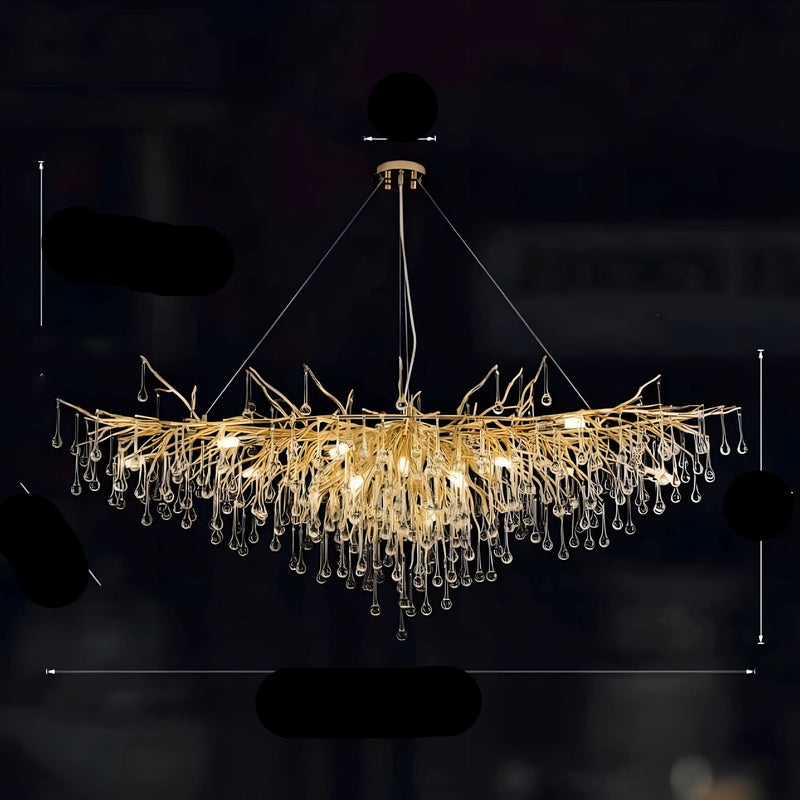 Klasyczny Żyrandol Kryształowy w Stylu Glamour