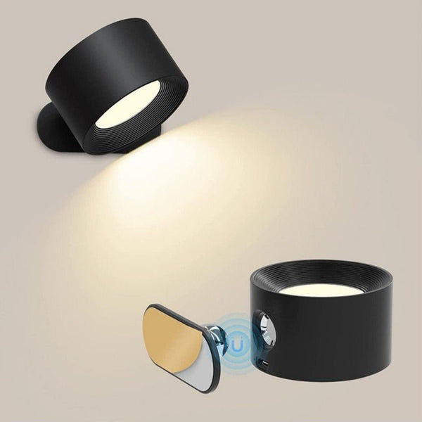 Bezprzewodowa lampa ścienna, która trzyma się wszędzie