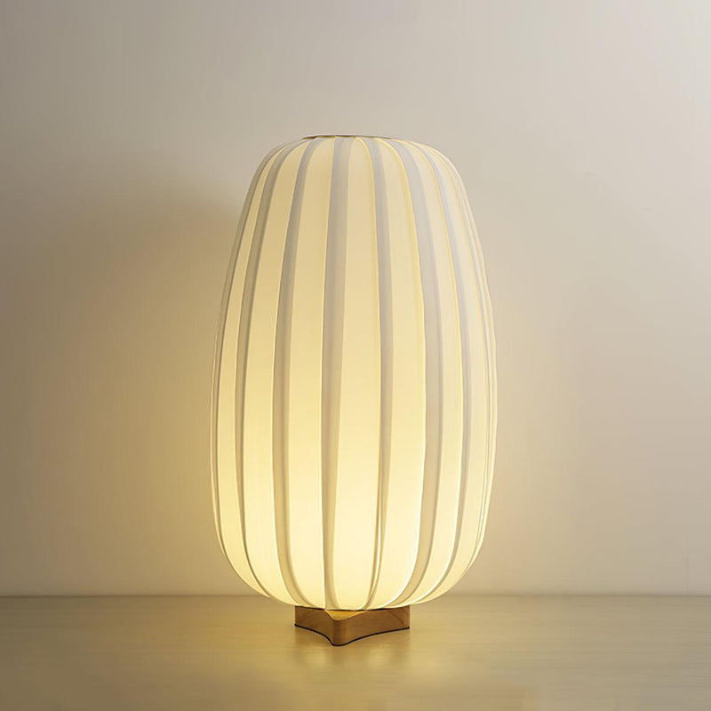 Minimalistyczna Lampa Stołowa z Podstawą z Bambusa