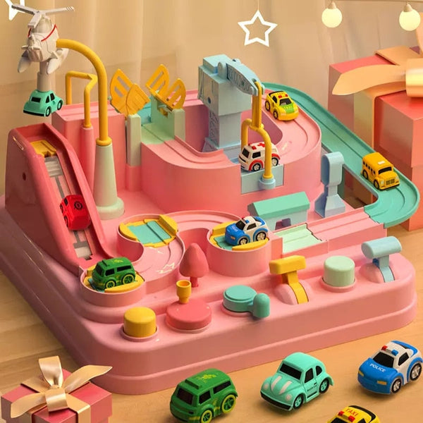 Gra wyścigowa City Adventure dla wyzwań fizycznych i zabawy edukacyjnej