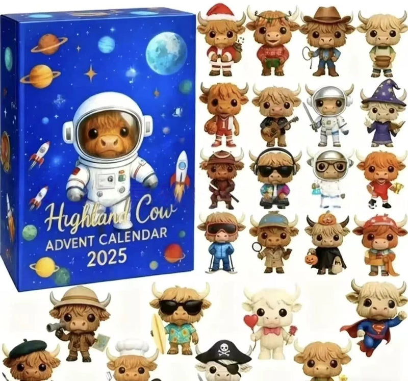 Kalendarz adwentowy 3D z krową szkocką – 24 zabawne ozdoby na świąteczne odliczanie 6