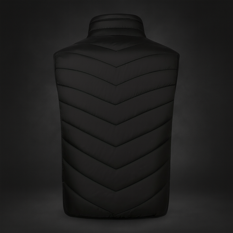 Kamizelka Męska Czarna Elektryczna Podgrzewana z USB-C – Lekka, Wygodna, 3 Poziomy Temperatury, Idealna na Zimowe Aktywności 3