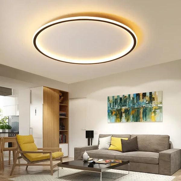 Stylowa lampa sufitowa o minimalistycznym, skandynawskim wyglądzie