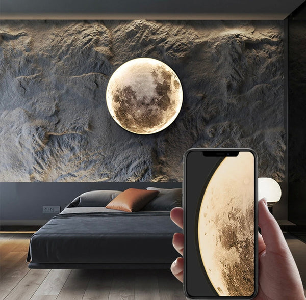 Eleganckie oświetlenie nocne inspirowane księżycem