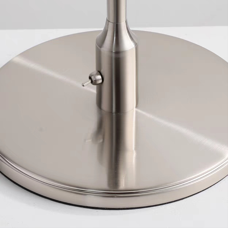 Lampa Stołowa Szklana z Metalowym Wykończeniem – Nowoczesna Lampa Stołowa do Salonu i Sypialni 4