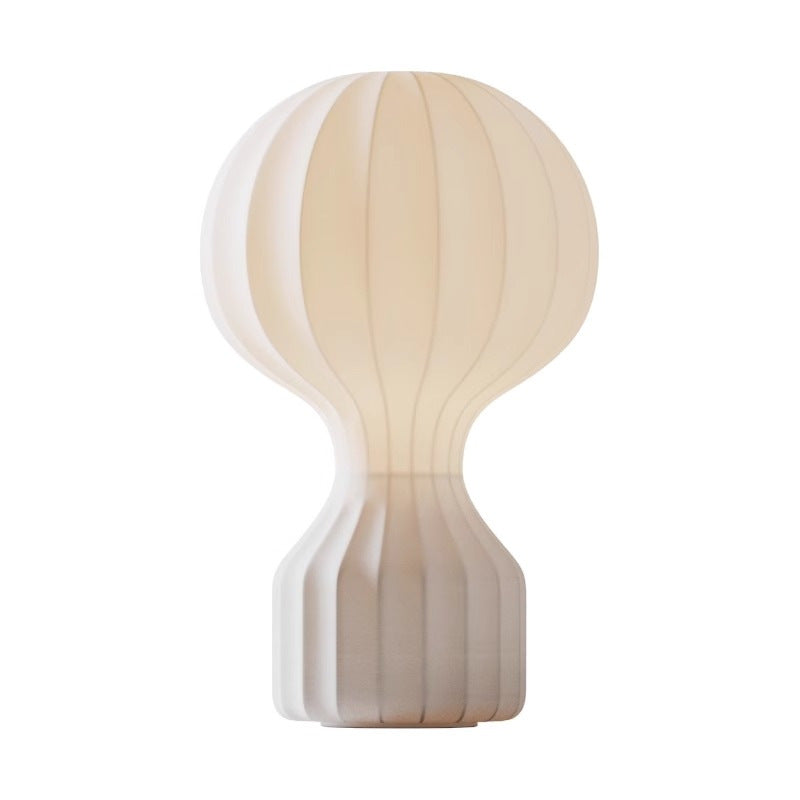 Lampa Stołowa Wabi Sabi z Jedwabnym Abażurem – Minimalistyczna Lampa LED do Salonów i Jadalni 4