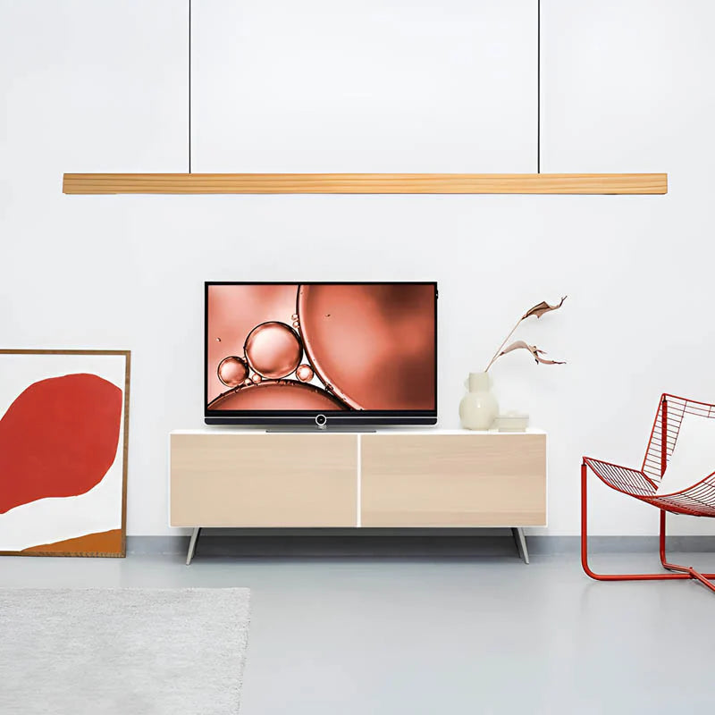 Lampa Wisząca Gindo Bar z Drewnianym Wykończeniem – Nowoczesne Oświetlenie nad Stół do Kuchni i Jadalni 8