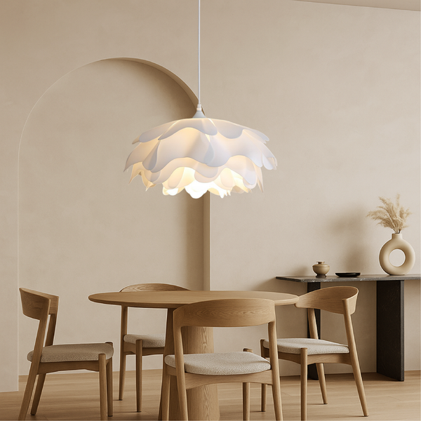 Lampa Wisząca Peony Mud z Ceramicznym Kloszem – Nowoczesna Lampa do Salonu i Jadalni, Regulowana Wysokość, Miękkie Światło LED 1