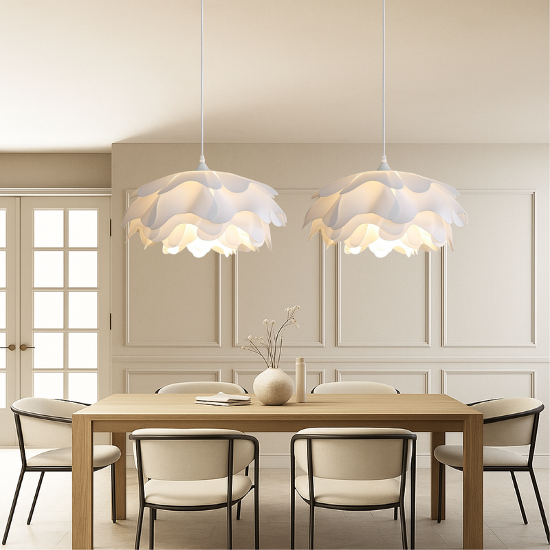 Lampa Wisząca Peony Mud z Ceramicznym Kloszem – Nowoczesna Lampa do Salonu i Jadalni, Regulowana Wysokość, Miękkie Światło LED 5