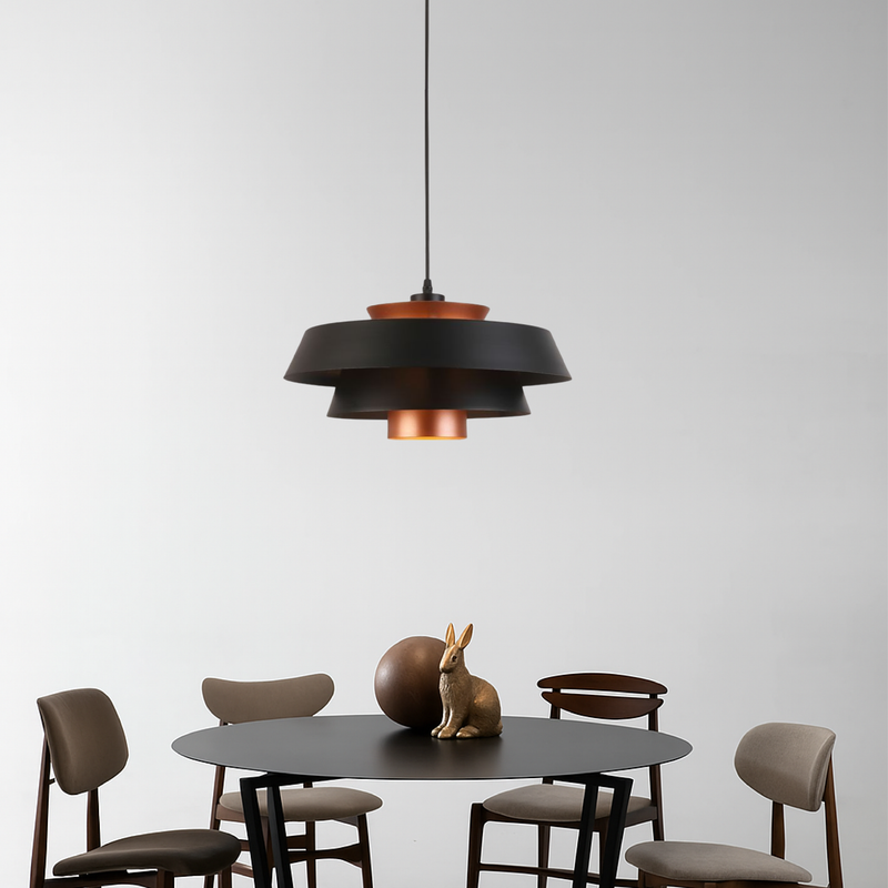 Lampa Wisząca Retro Pot z Regulacją Wysokości – Metalowa Lampa do Salonu i Nad Stół w Stylu Industrialnym 1