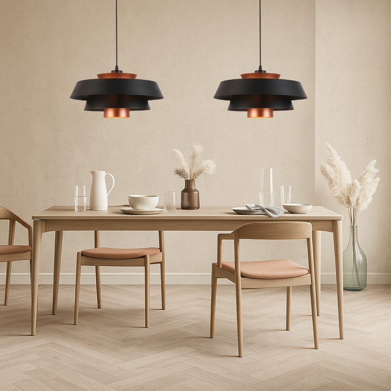 Lampa Wisząca Retro Pot z Regulacją Wysokości – Metalowa Lampa do Salonu i Nad Stół w Stylu Industrialnym 2