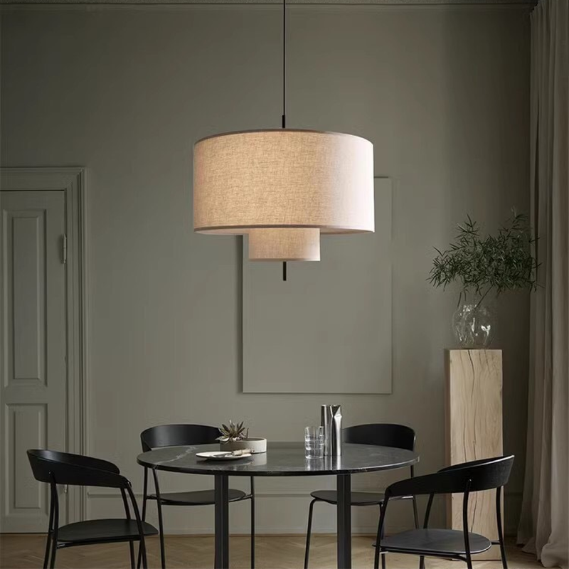 Lampa Wisząca Yurina z Regulowanym Zawieszeniem – Elegancka Lampa do Salonu i Nad Stół, Średnica 40/50 cm, Ciepłe Światło LED 2
