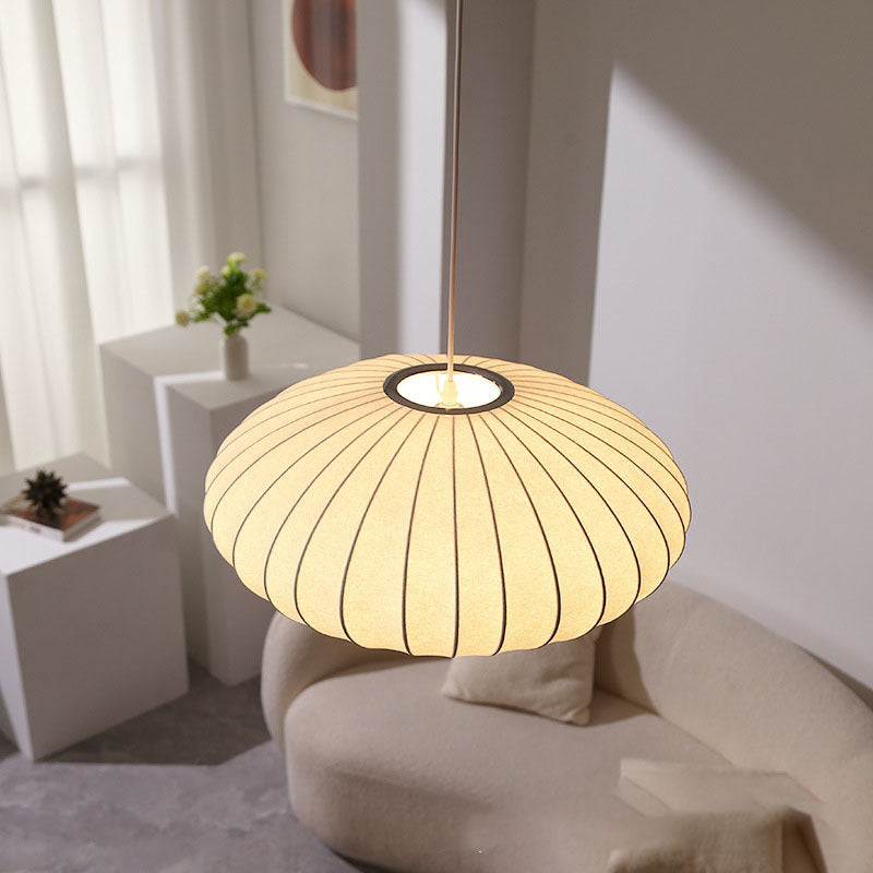 Lampa Wisząca z Jedwabiu, Regulowana Wysokość, Nowoczesna Lampa do Salonu, Idealna Nad Stół 3