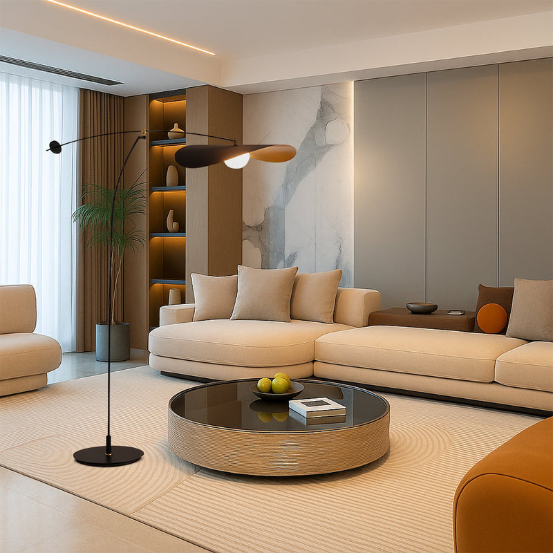 Lampa podłogowa Japandi Rida z bambusa – Elegancka i ekologiczna lampa LED do salonu i sypialni 2