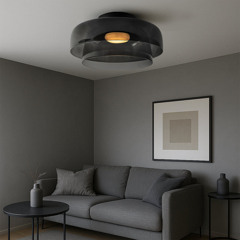 Lampa wisząca Bauhaus z warstwowego szkła – Nowoczesny design do jadalni i kuchni 3