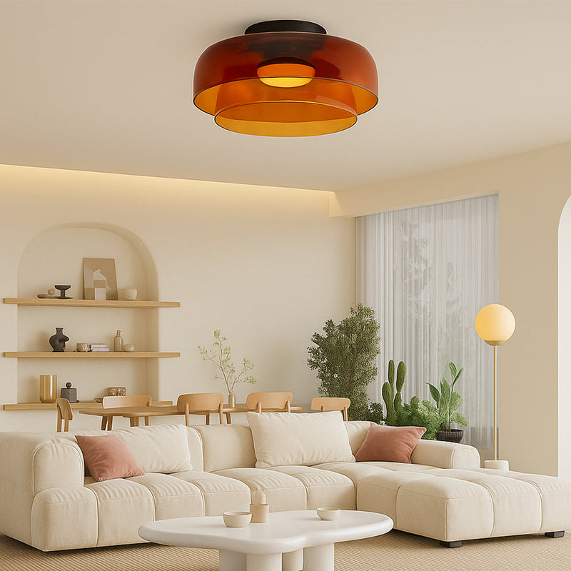 Lampa wisząca Bauhaus z warstwowego szkła – Nowoczesny design do jadalni i kuchni 5
