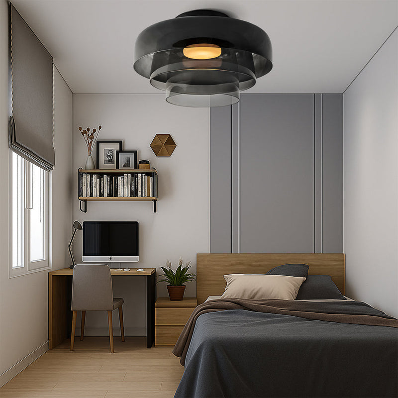 Lampa wisząca Bauhaus z warstwowego szkła – Nowoczesny design do jadalni i kuchni 6