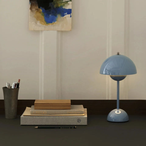 Designerska Lampa Stołowa LED z Efektem Zorzy