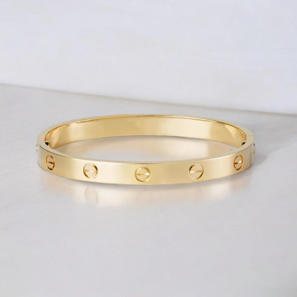 Metalowa Bangle ze Śrubami, Minimalistyczny Luksus