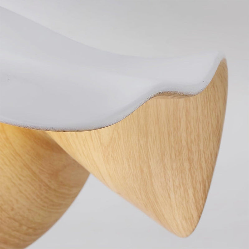 Elegancka Drewniana Lampa Sufitowa z Inspiracją Skandynawską