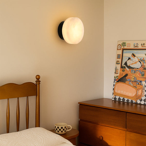 Marmurowa Lampa Ścienna LED z Minimalistycznym Designem – Kinkiet Ścienny do Przedpokoju, Sypialni i Salonu 1