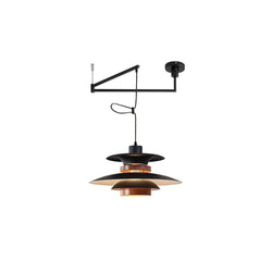 Obrotowa lampa wisząca LED o regulowanej jasności i minimalistycznym stylu