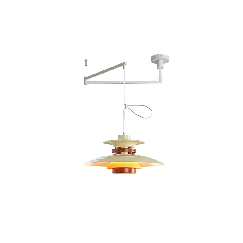 Obrotowa lampa wisząca LED o regulowanej jasności i minimalistycznym stylu