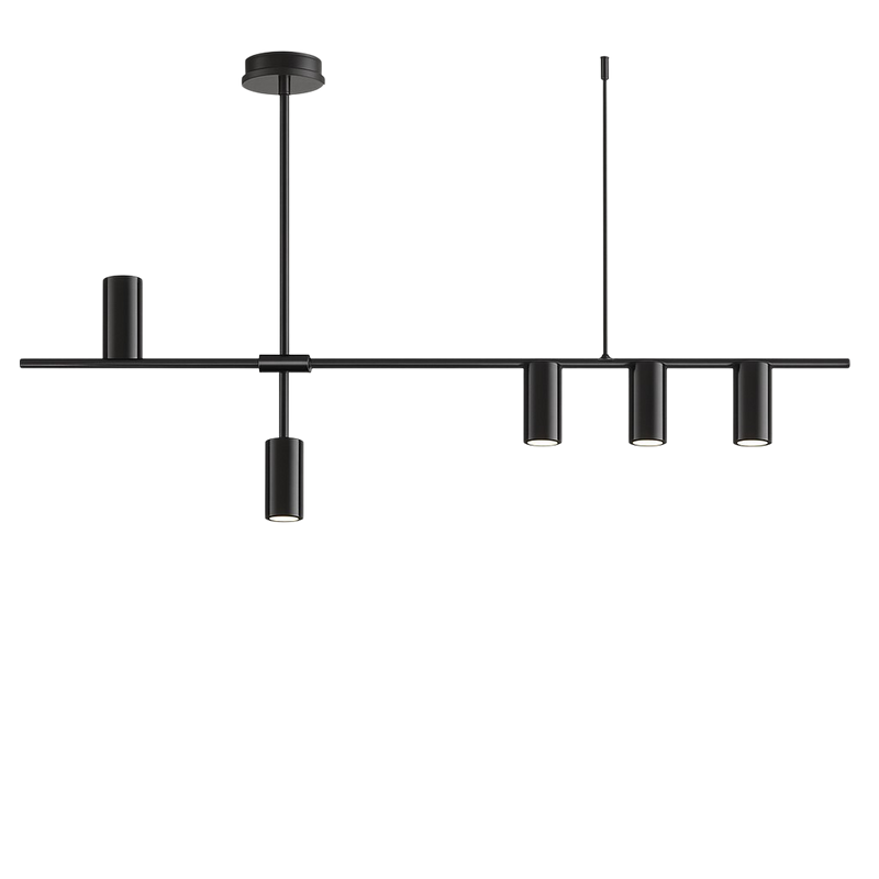 Minimalistyczna Czarna Lampa Wisząca LED do Kuchni z Regulowaną Wysokością – Oświetlenie Nad Stół, Nowoczesny Design 3