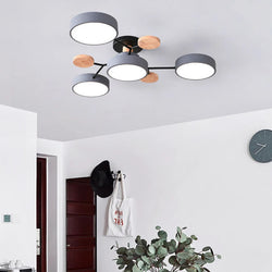 Designerska Smukła Lampa Sufitowa o Ręcznie Wykończonym Detalu