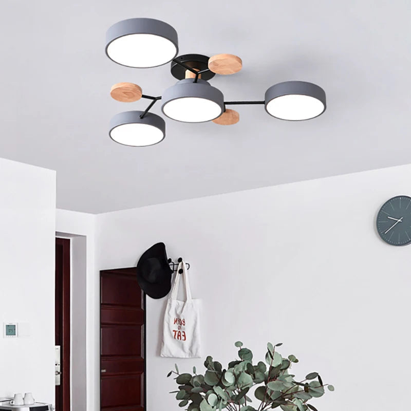 Designerska Smukła Lampa Sufitowa o Ręcznie Wykończonym Detalu