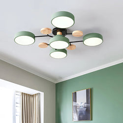 Designerska Smukła Lampa Sufitowa o Ręcznie Wykończonym Detalu