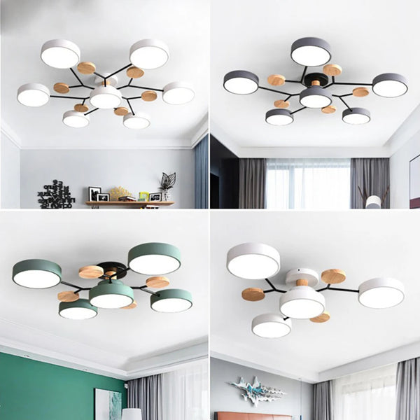 Designerska Smukła Lampa Sufitowa o Ręcznie Wykończonym Detalu