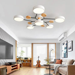 Designerska Smukła Lampa Sufitowa o Ręcznie Wykończonym Detalu