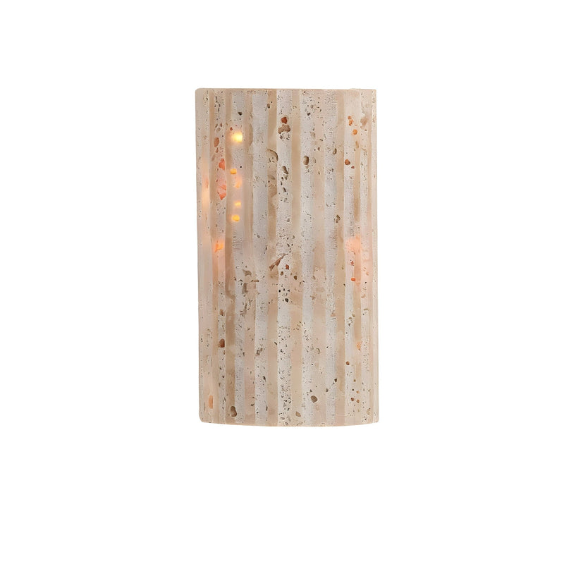 Lampa ścienna z naturalnego kamienia dla stylowego wnętrza
