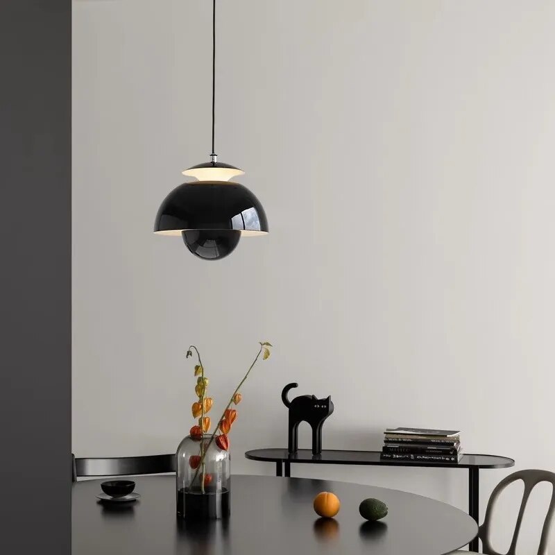Nowoczesna lampa wisząca LED w stylu nordyckim do jadalni i salonu