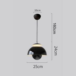 Nowoczesna lampa wisząca LED w stylu nordyckim do jadalni i salonu