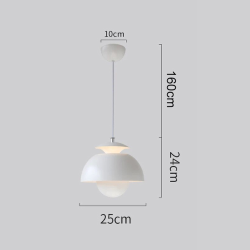 Nowoczesna lampa wisząca LED w stylu nordyckim do jadalni i salonu