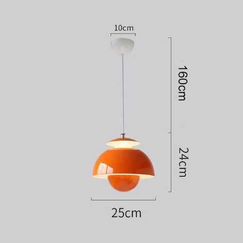 Nowoczesna lampa wisząca LED w stylu nordyckim do jadalni i salonu
