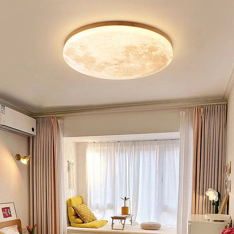 Lampa Sufitowa z Księżycowym Światłem do Nowoczesnych Wnętrz