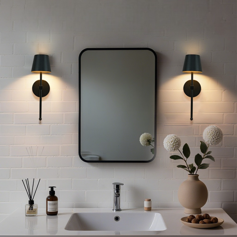 Nowoczesna Bezprzewodowa Lampa Ścienna LED z Metalową Obudową – Kinkiet Ścienny do Sypialni i Salonu 1