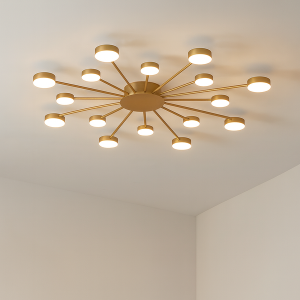 Nowoczesna Lampa Sufitowa LED Jida – Geometryczny Design, Ciepłe Światło, Idealna do Salonu i Kuchni 0