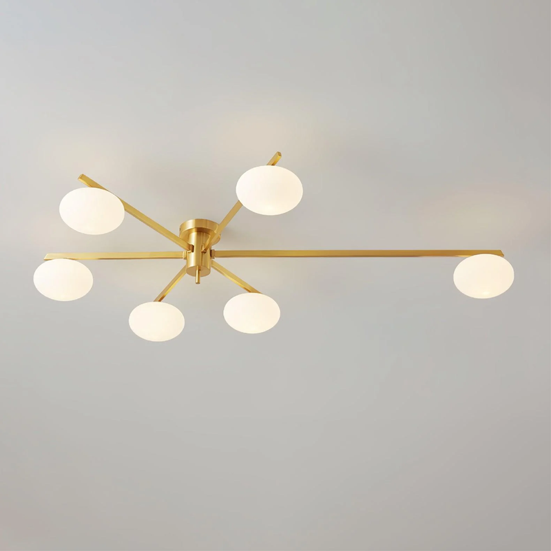 Nowoczesna Lampa Sufitowa LED z Geometrycznym Designem do Salonu i Jadalni – Eleganckie Oświetlenie Sufitowe w Ciepłej Barwie 3000K 6