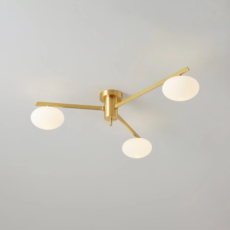 Nowoczesna Lampa Sufitowa LED z Geometrycznym Designem do Salonu i Jadalni – Eleganckie Oświetlenie Sufitowe w Ciepłej Barwie 3000K 8